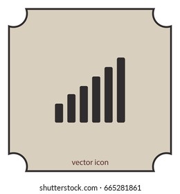 Growth diagram,vector icon