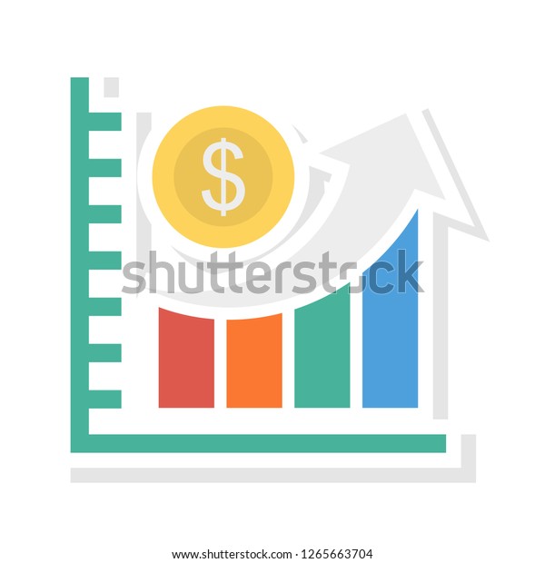 Growth Dollar Chart Stock Vector (Royalty Free) 1265663704 | Shutterstock