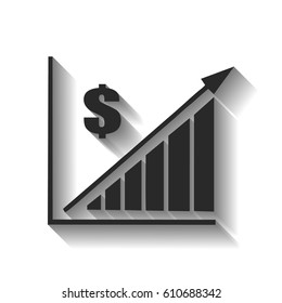 growth of the dollar vector illustration