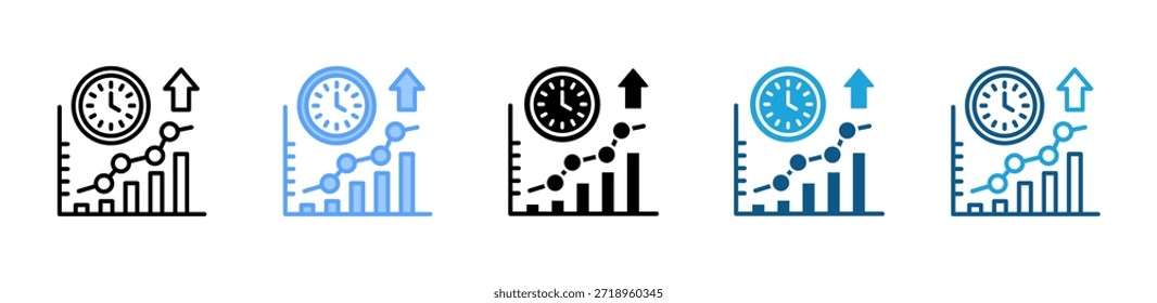 Conjunto de iconos de Growth Driver colección de estilos múltiples