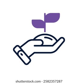 growth dual tone icon. vector icon for your website, mobile, presentation, and logo design.
