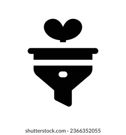 growth filter solid icon. vector icon for your website, mobile, presentation, and logo design.
