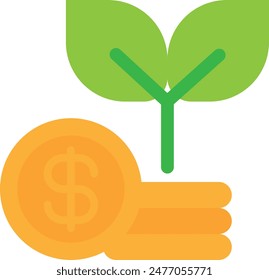 Informe financiero de crecimiento Ilustración de iconos de renderización 3D