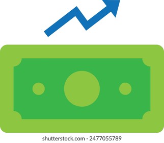 Growth Finacial Report 3D Rendering Icon Illustration