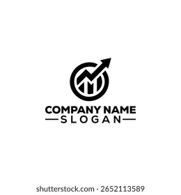 Growth and Financial Chart Arrow Up Logo