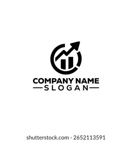Growth and Financial Chart Arrow Up Logo