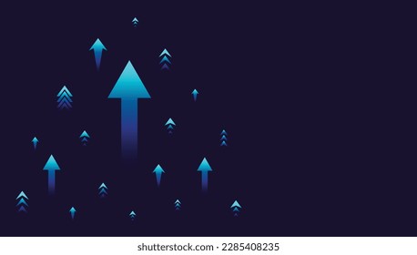 Growth financial trading stock for business. Vector illustration