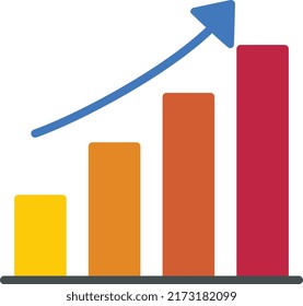 Growth Flat Vector Icon Design