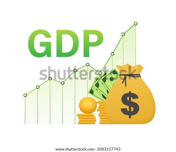 Growth Gdp Gross Domestic Product Government Stock Vector (Royalty Free ...