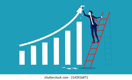 Growth. Generate business growth and investment. vector illustration