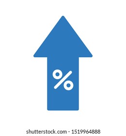 growth glyph colour line vector icon