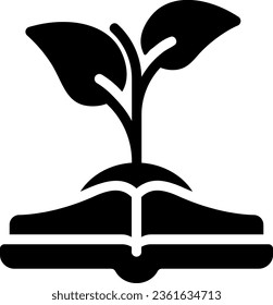growth glyph icon illustration vector