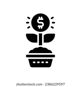 Wachstumsmarkensymbol. Vektorsymbol für Ihre Website, Ihr Handy, Ihre Präsentation und Ihr Logo-Design.