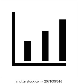 growth graph chart icon design vector