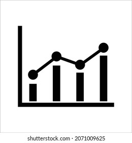 vector de diseño de icono de gráfico gráfico de crecimiento