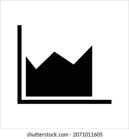growth graph chart icon design vector
