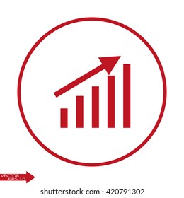 Growth graph concept. growth chart