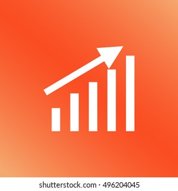 Growth graph concept. chart