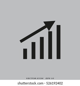Growth graph concept. chart