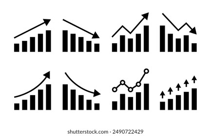 Growth graph icon Business graph, growth chart, stock, finance, operations, roadmap, growth chart icon.