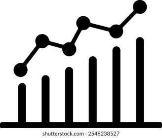 Growth Graph Icon Design For Personal and Commercial Use 