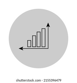 growth graph icon. growth graph drawing. growth chart in vector. icons in vector. vector drawings. vector clip art.