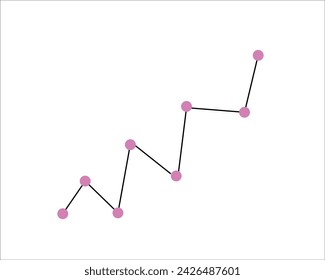 Growth graph icon vector illustration design.