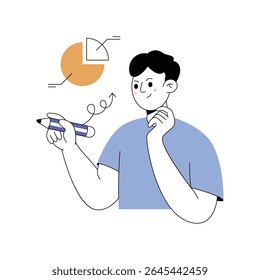 Growth graph  Modern illustrations. Eps 10 file on transparent background