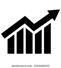 Growth graph vector icons. Business chart. Financial rise up. Increase profit. Vector illustration