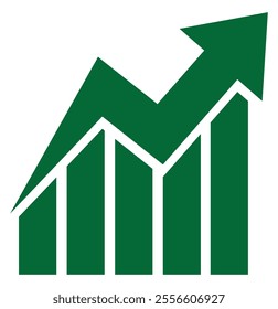 Growth graph vector icons. Business chart. Financial rise up. Increase profit. Vector illustration