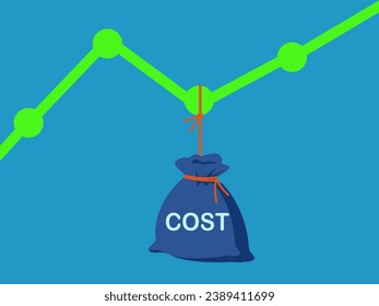 Growth graph weighted by cost bags. vector 