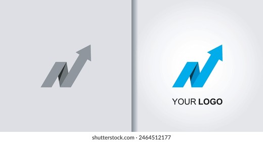 growth graphic table logo set