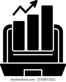 Growth Hacking Glyph Vector Icon Design