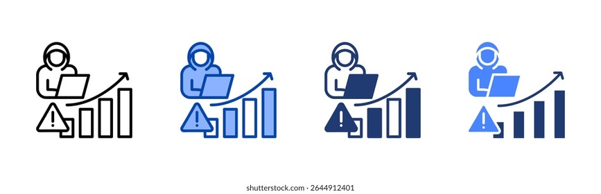 Coleção de vários estilos da folha de ícones do Growth Hacking