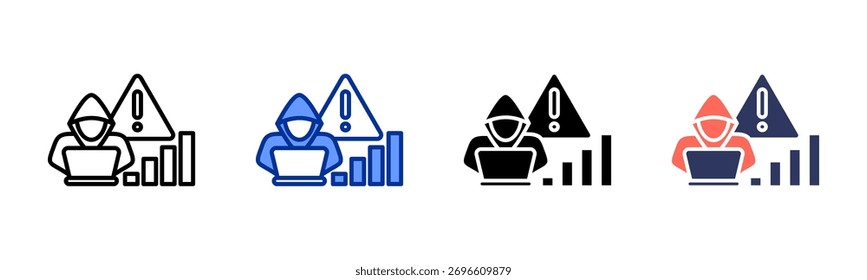 Coleção de vários estilos da folha de ícones do Growth Hacking