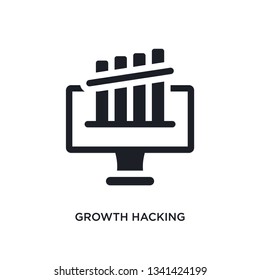 growth hacking isolated icon. simple element illustration from technology concept icons. growth hacking editable logo sign symbol design on white background. can be use for web and mobile