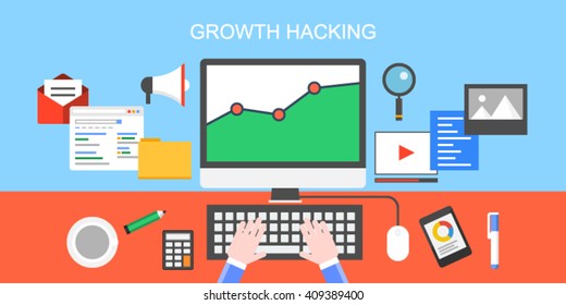 Growth Hacking Vector