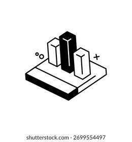 Ilustração de stock de ícone de vetor de Hacking de Crescimento