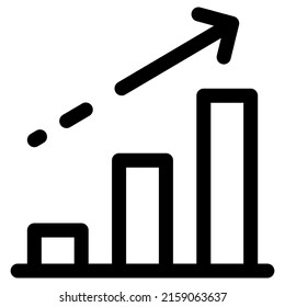 growth icon design, vector illustration, best used for presentations