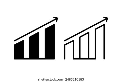 Growth Icon design vector illustration. Marketing Icon
