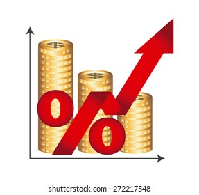 growth icon design, vector illustration eps10 graphic 