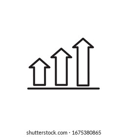 Growth Icon Design Vector Template 
