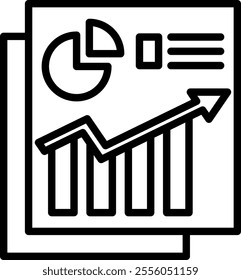 Growth Icon Element For Design