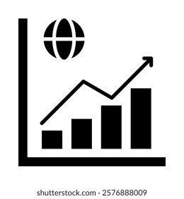 Growth Icon Element For Design