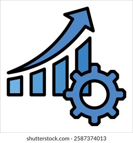 Growth Icon Element For Design