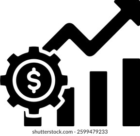 Growth Icon Element For Design