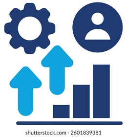 Growth Icon Element For Design