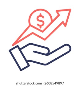 Growth Icon Element for Design