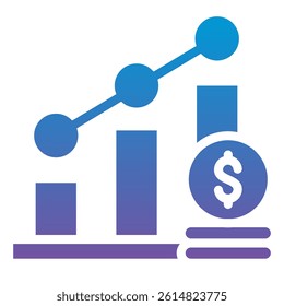 Growth Icon Element For Design