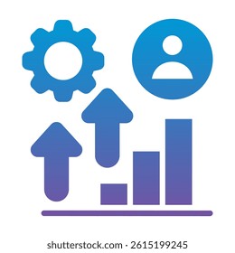 Growth Icon Element For Design